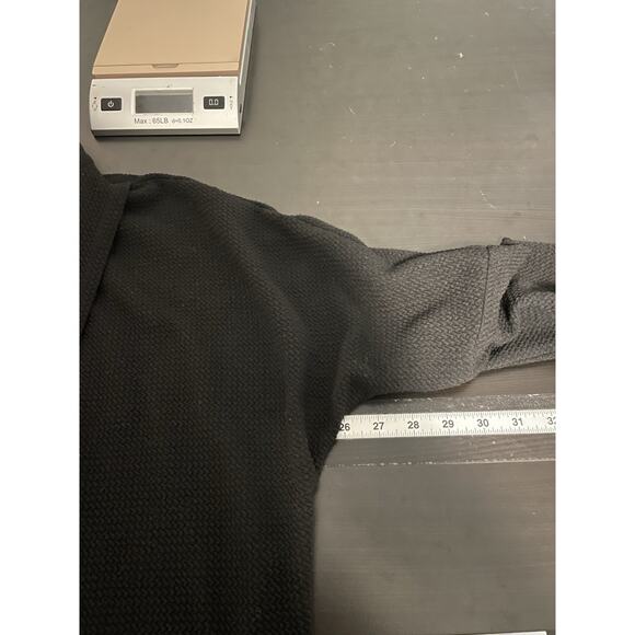 Joseph Ribkoff Womens Wrap Tunic Size 6 Black Stretch High Low Hem Style 183322 - Picture 7 of 9